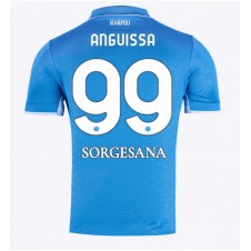 SSC Napoli Frank Anguissa #99 Hjemmedrakt 2024-25 Kortermet